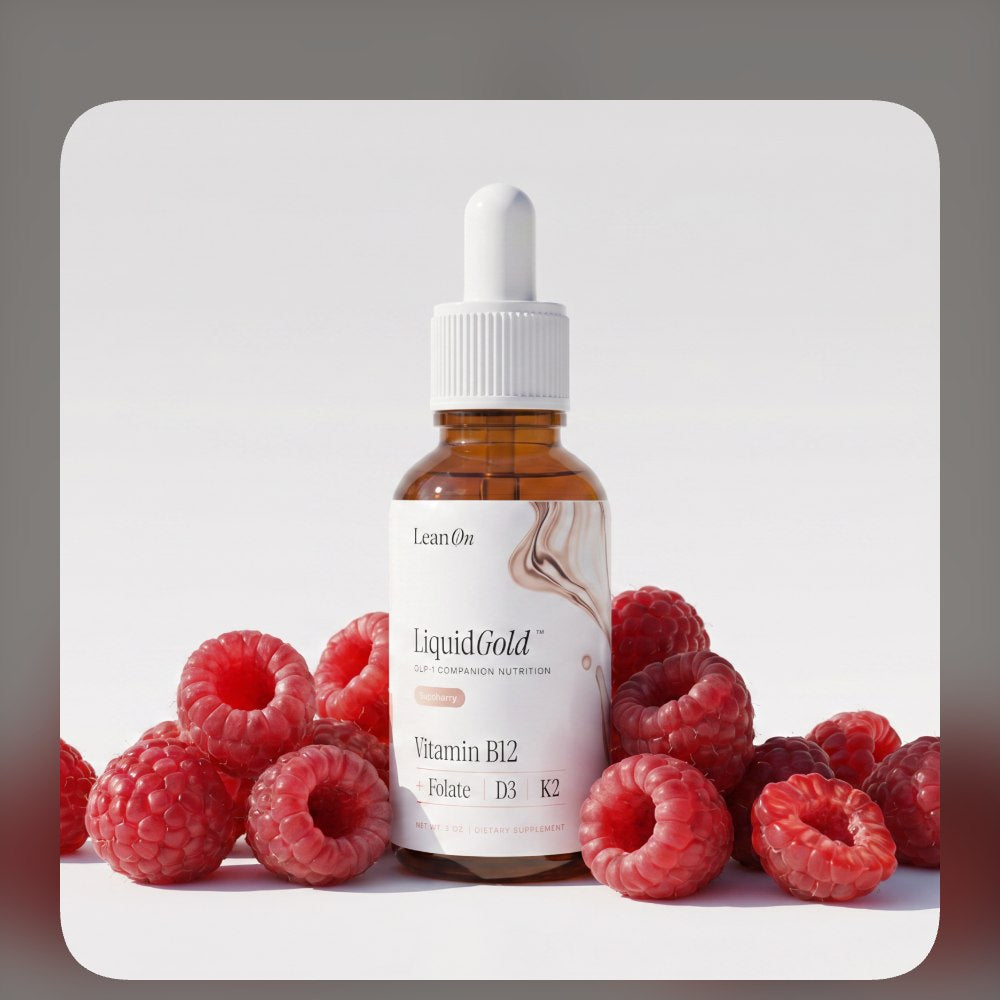LiquidGold liposomal B12 formula with raspberries